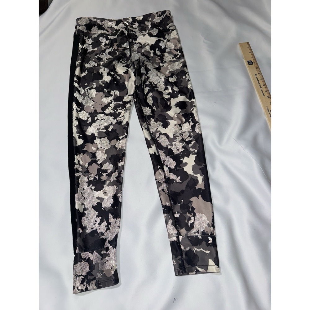 Joy Lab camo Leggings womens l Black White Gray Black Athletic Yoga